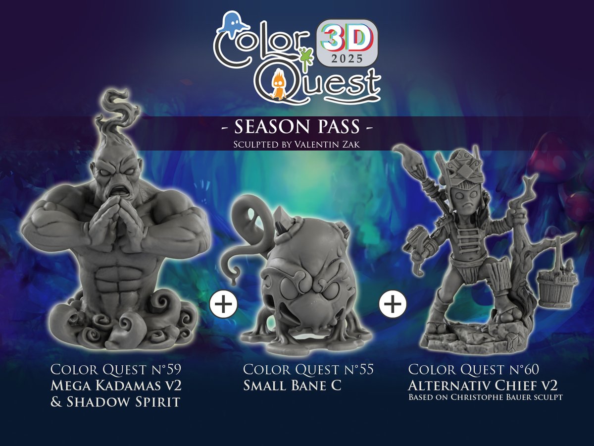 FLUOCraft's tweet photo. 🇫🇷 La nouvelle campagne Color Quest 3D 2025 en partenariat avec Lafig Miniatures est à présent disponible sur @Kickstarter 🚀
🇬🇧/🇺🇸 The new #ColorQuest 3D campaign in partnership with Lafig Miniatures is now available on Kickstarter !
https://t.co/r5r1aCjEjX https://t.co/AIm350Yyny
