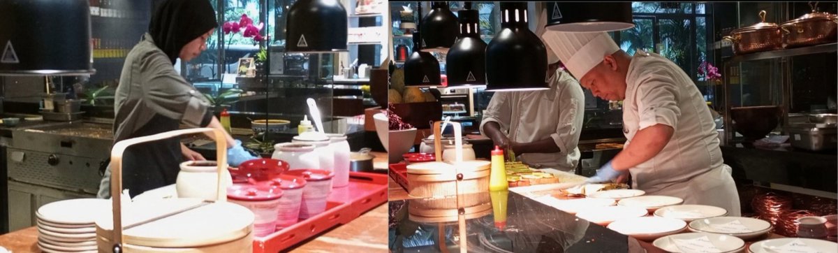 woadriene's tweet image. finding warmth in dish, laughter in @GrandHyatt kitchen