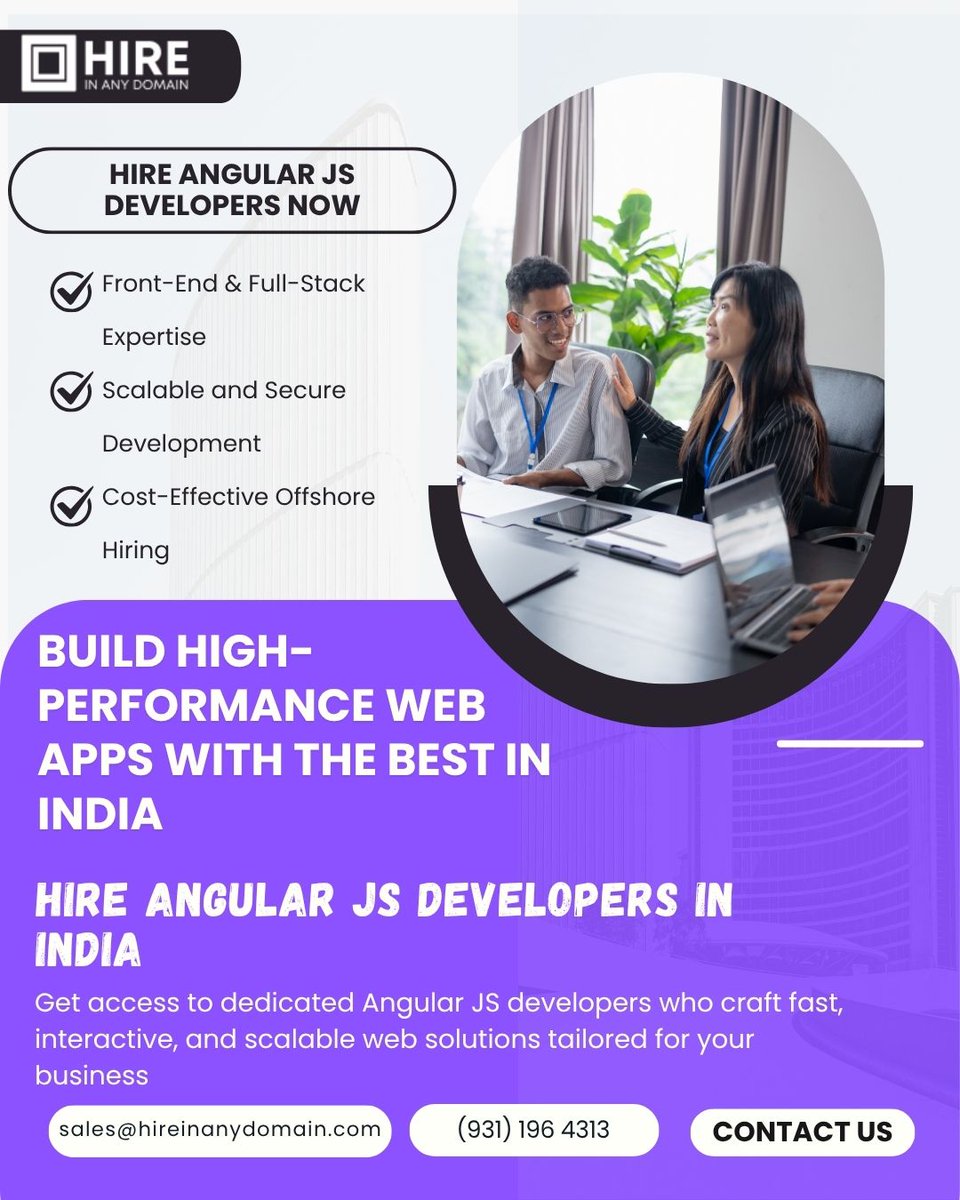 hireinanydomain's tweet image. ⚡Build lightning-fast web applications with expert AngularJS Developers from India!
📩 sales@hireinanydomain.com
 🌐 hireinanydomain.com
📞 +91 9311964313
Visit: hireinanydomain.com/hire-angular-d…
#HireAngularJSDevelopers #AngularJSIndia #FrontendDevelopersIndia #WebAppDevelopment