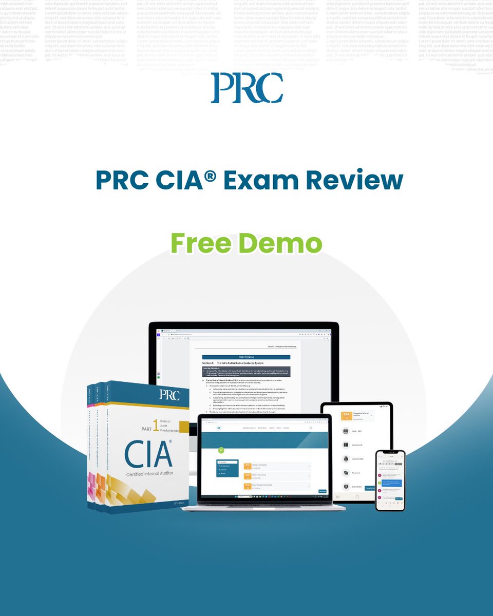 PowersResources's tweet image. Unsure about PRC CIA Exam Review? We get it. Choosing the right prep course is crucial for exam success. Don&apos;t let uncertainty hold you back. Take the free demo and see why PRC CIA Exam Review is the trusted choice for you. 
Start Now: tinyurl.com/4kawrshs 
#freedemo #ciaexam