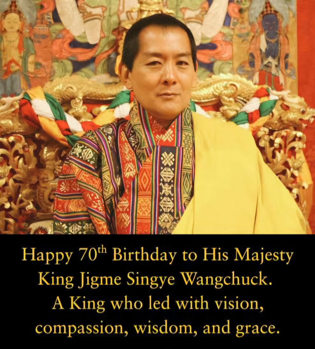 On the 70th birthday of His Majesty the Fourth King, Bhutan’s people prayed for Delhi after the blast. True friendship lives in such moments. 🙏