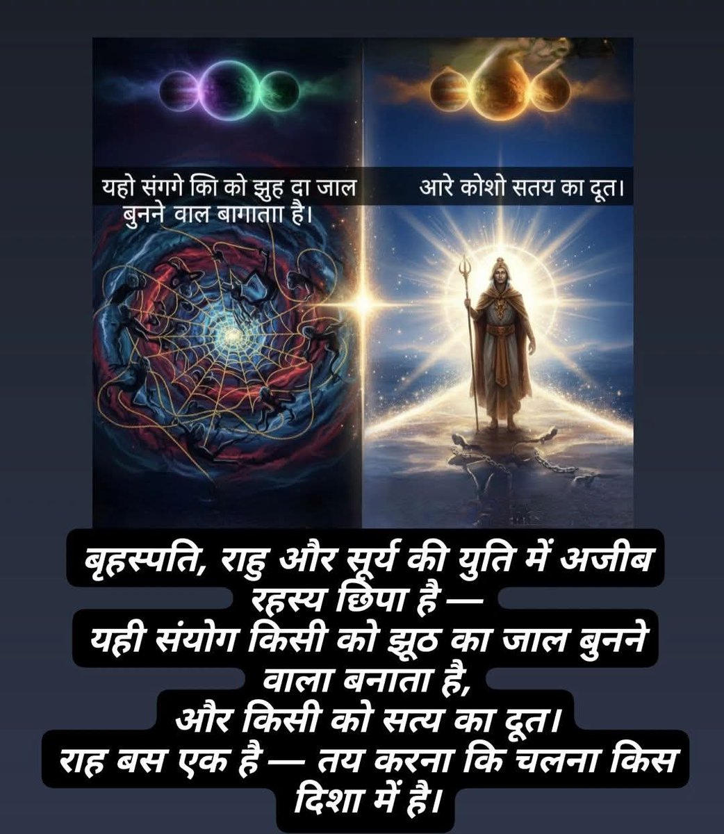 twinkle555555's tweet image. बृहस्पति राहु सूर्य का सहयोग और जीवन परिवर्तन #सूर्य #postingchallenge #astrology