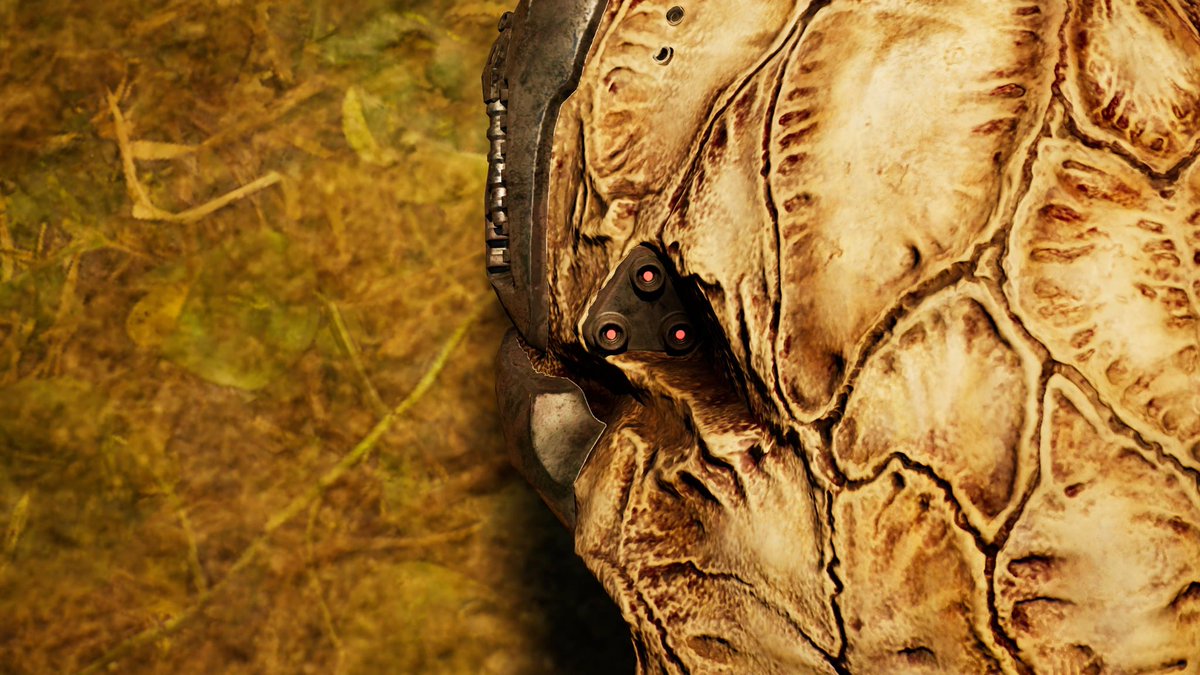 SymbioticYautja's tweet image. I love taking photos of other people’s yautja and Biomask in Predator hunting grounds 
#yautja