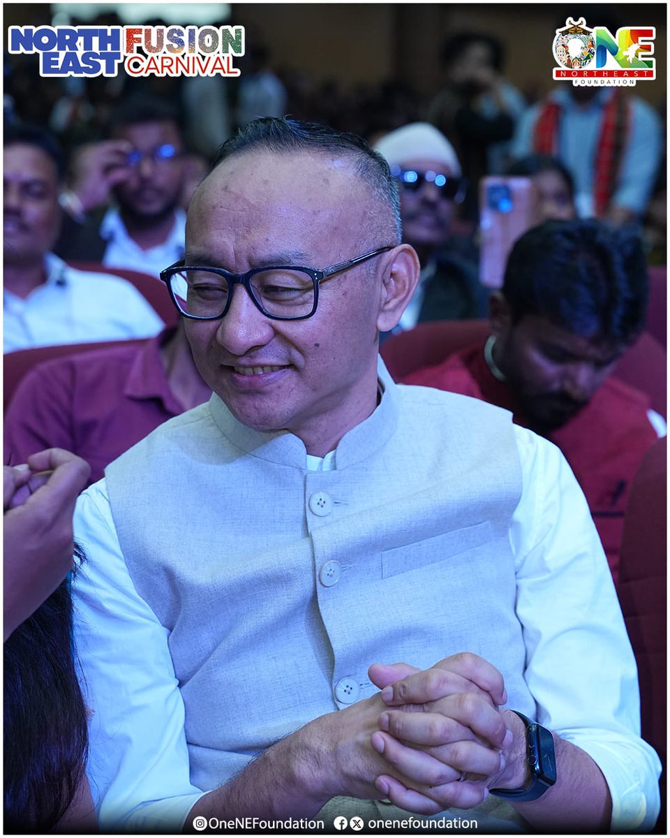 OneNEFoundation's tweet photo. The North East Fusion Carnival 2025 was held on 9th November 2025 at the Saint Joseph’s University Auditorium, Bengaluru. Distinguished dignitaries such as Shri @PradyotManikya, Shri @JamesSangma1, Shri @MmhonlumoKikon, Shri @DanielLangthasa, and several others graced the event. https://t.co/y6FzG1xSph