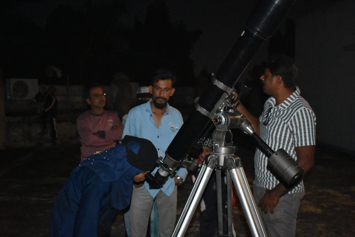 dscgulbarga's tweet image. Inspiring curiosity and Exploration beyond the Horizons! Sky observation programme conducted as a part of the celebration of International Science Centre and Science Museum Day at @dscgulbarga a unit of @ncsmgoi on 10th November 2025.
#ISCSMD #skyobservation
@gssjodhpur