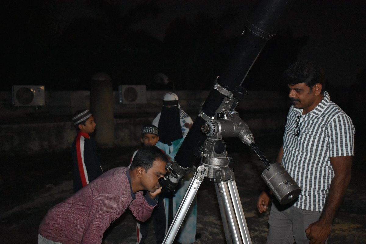 dscgulbarga's tweet image. Inspiring curiosity and Exploration beyond the Horizons! Sky observation programme conducted as a part of the celebration of International Science Centre and Science Museum Day at @dscgulbarga a unit of @ncsmgoi on 10th November 2025.
#ISCSMD #skyobservation
@gssjodhpur