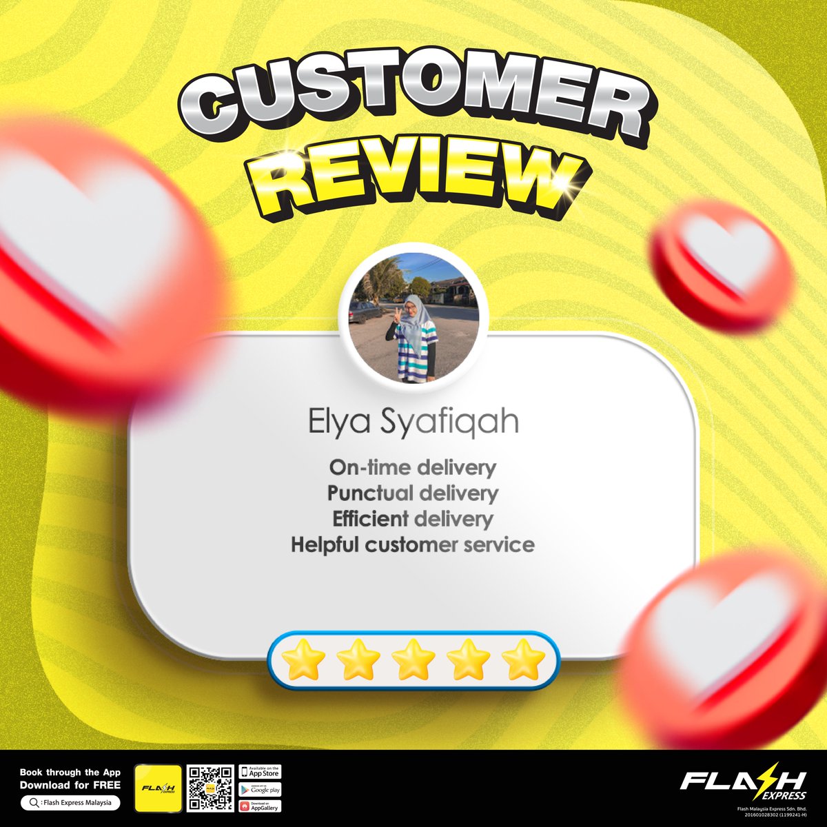 FlashExpressMY's tweet image. 💛🚚 Grateful for Your Trust, Always! 🌟

Every parcel we deliver carries your trust — and that means the world to us. 📦✨
Thank you for letting Flash Express be part of your journey, every step of the way. 💪💛

#FlashExpressMY #FlashForward #ThankYouCustomers