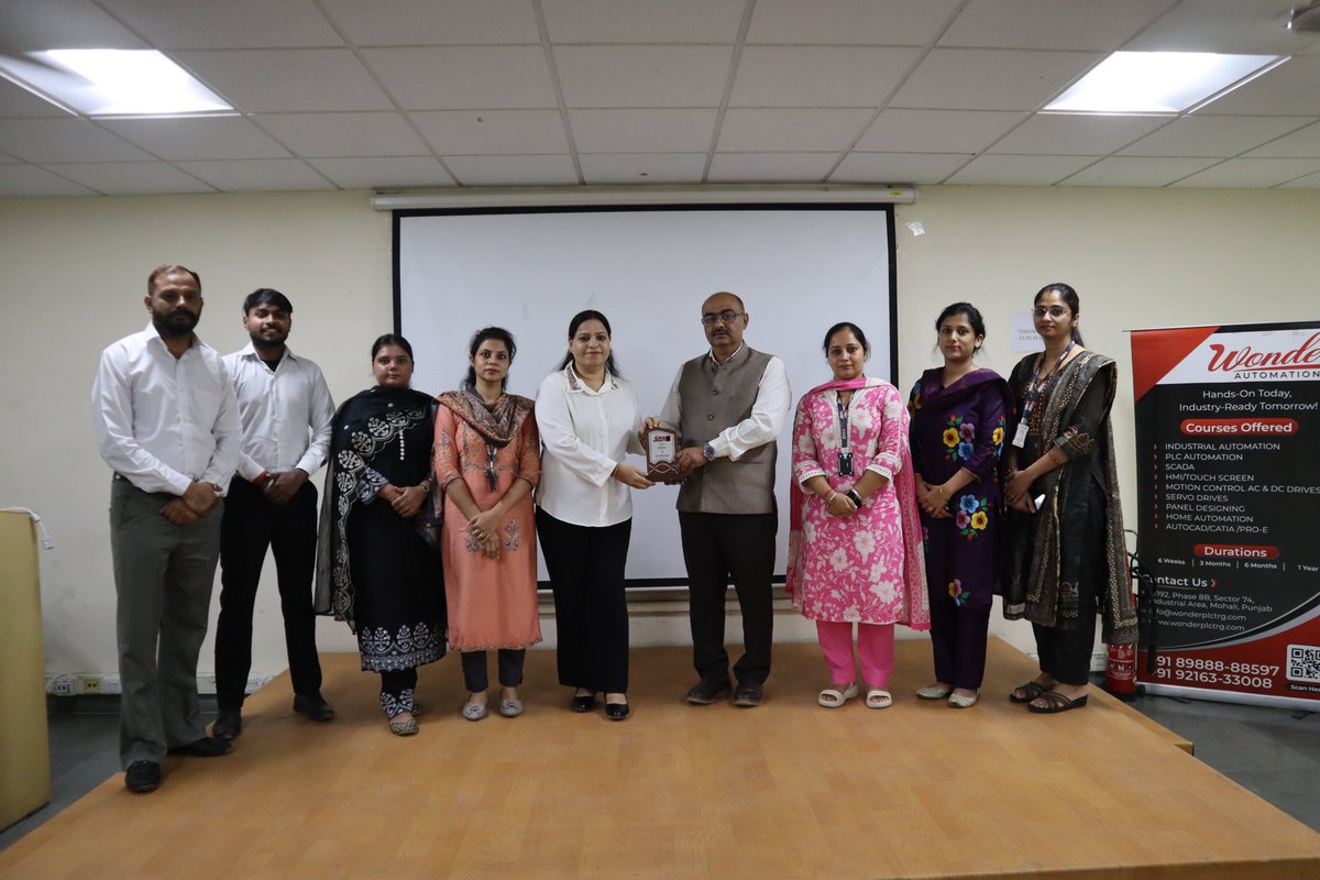 GnaUniversity's tweet photo. #GNAUniversity-Department of #Electronics and #Communication =Engineering, organized a Workshop on " Solar system integration with PLC Automation" conducted by Wonder Automation, Mohali, for the students.
#solarintegration #plc #automation  #industrial #programming https://t.co/4ffVDr161e