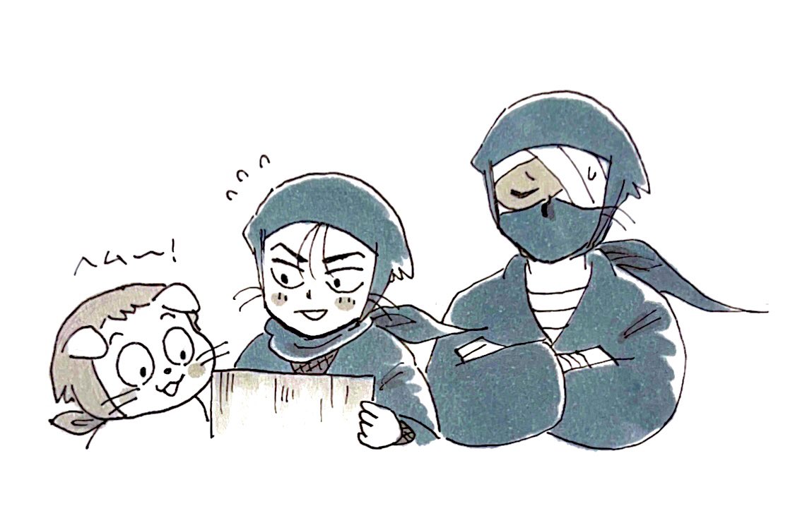 高さんの絵、ヘム殿にも見てもらいました🖌️