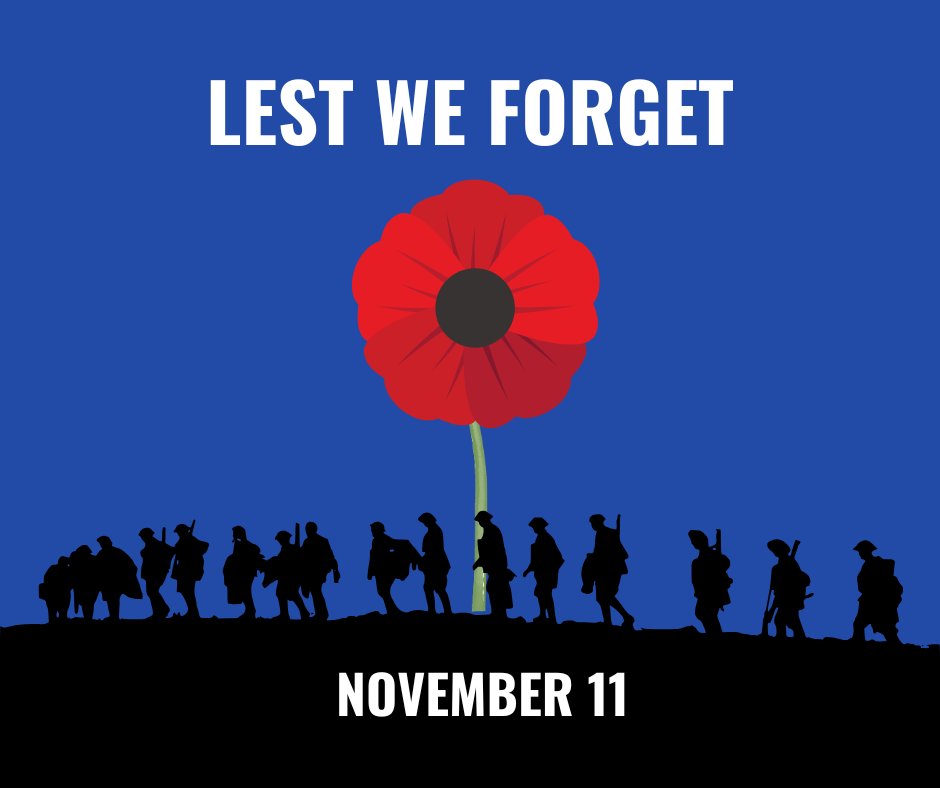 Lest We Forget.
A 2 minute silence will be held today to honour and remember those who served.
#remembranceday #lestweforget #WeWillRememberThem