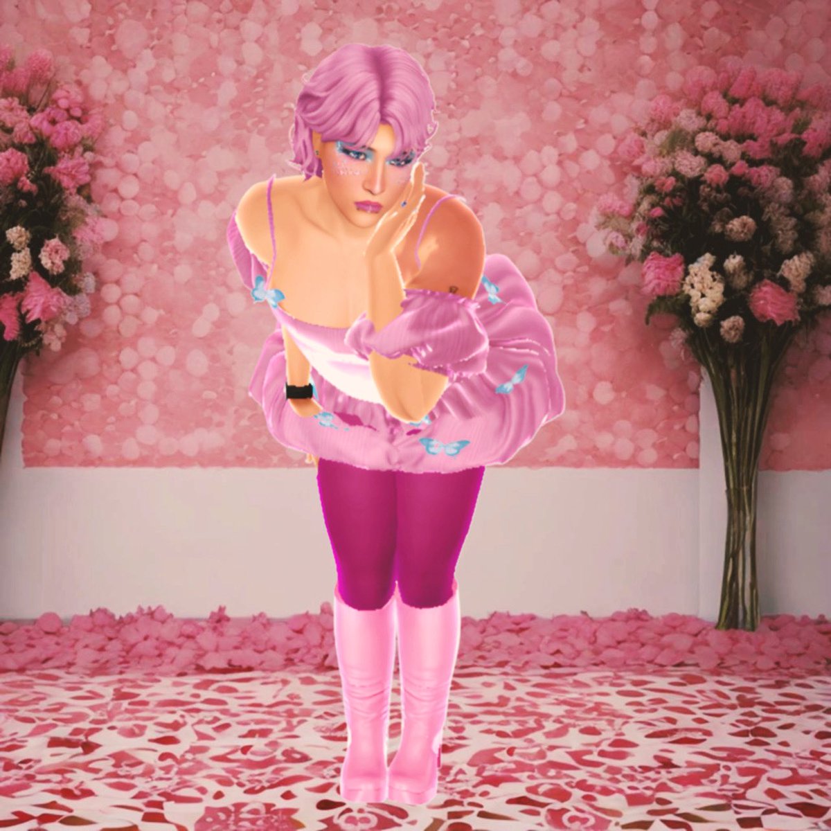 978inc's tweet photo. @/ Rockstar_Willow Made A New Post!

Caption: Think You Might Be Scared Of Me, My Ultra-Femininity 🌸🦋

#Willow_Butterfly #978Music https://t.co/ADmWKo9Ikb