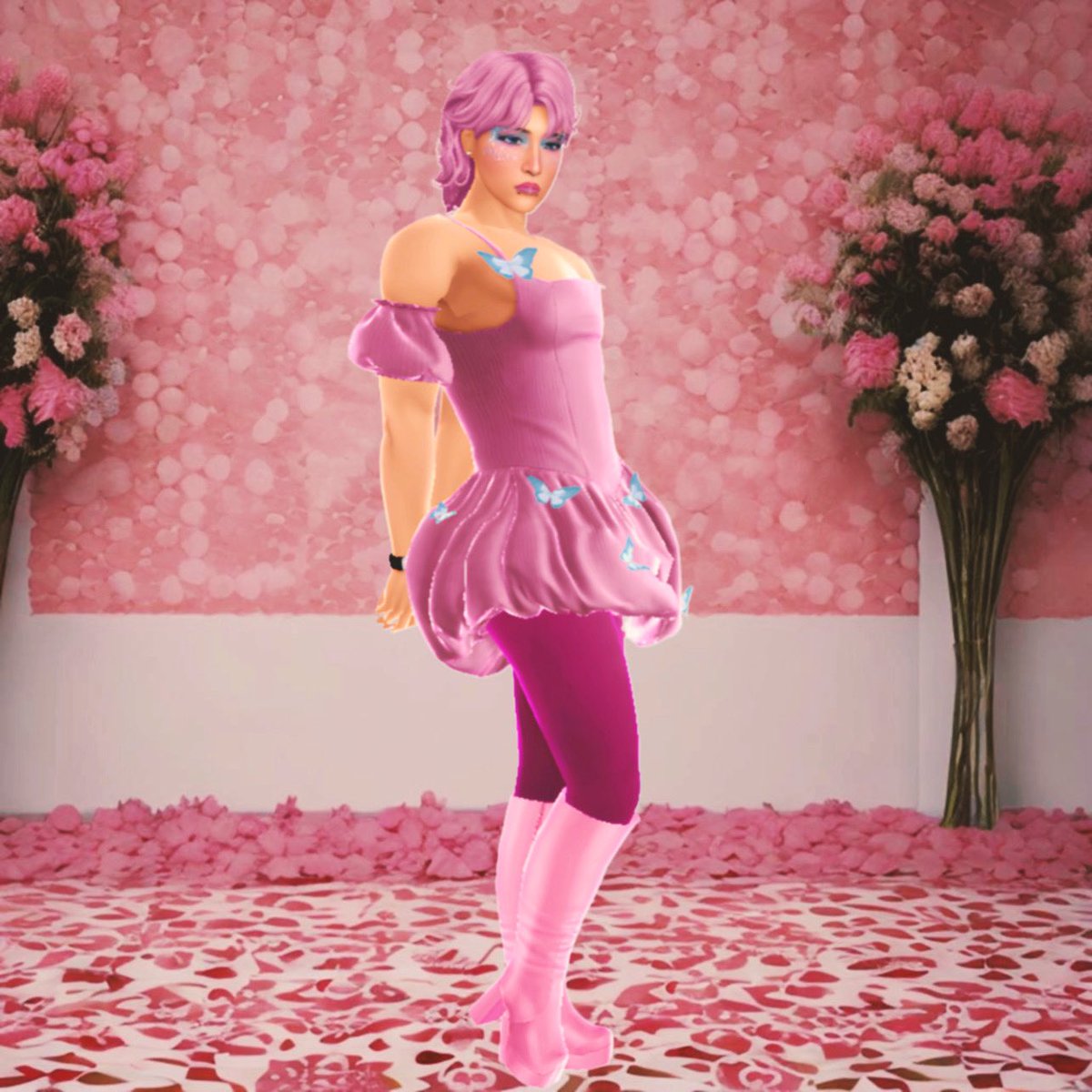 978inc's tweet photo. @/ Rockstar_Willow Made A New Post!

Caption: Think You Might Be Scared Of Me, My Ultra-Femininity 🌸🦋

#Willow_Butterfly #978Music https://t.co/ADmWKo9Ikb
