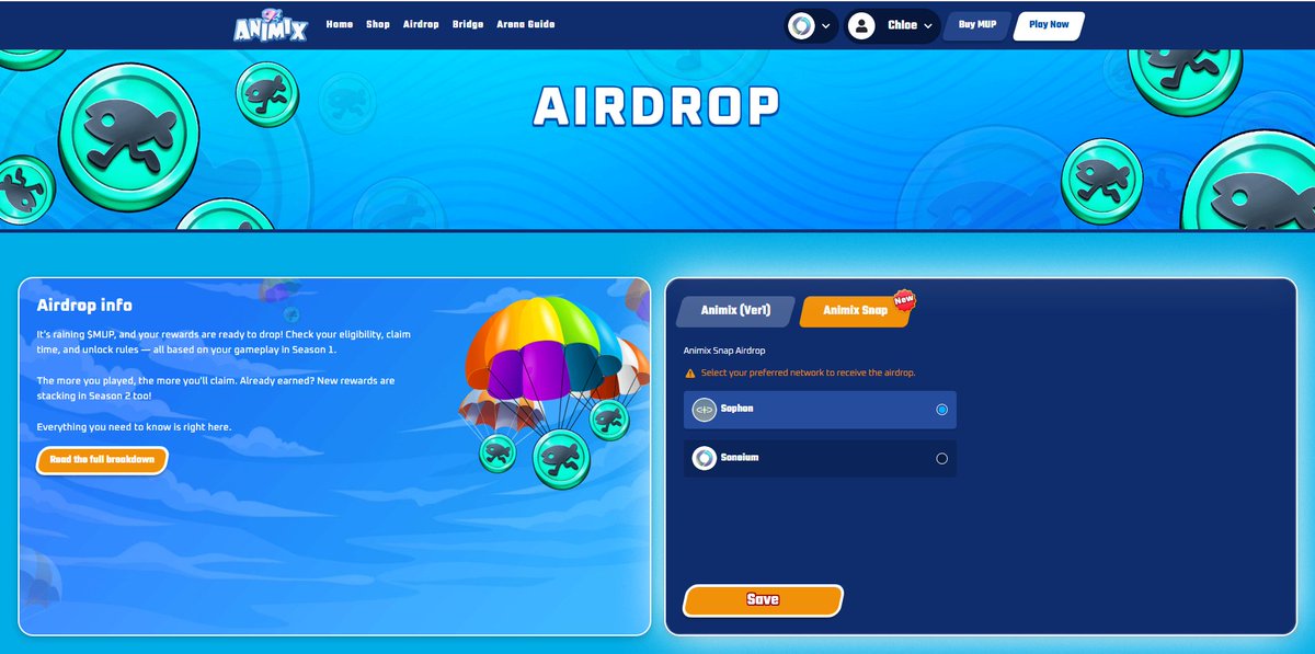 animix_tech's tweet image. 👀 Hey Carditect, have you noticed this has been here for quite a while?

Now you can change your airdrop receiving chain — Soneium or Sophon — right on the Airdrop page!

🔄 Pick your chain → 💾 Save now