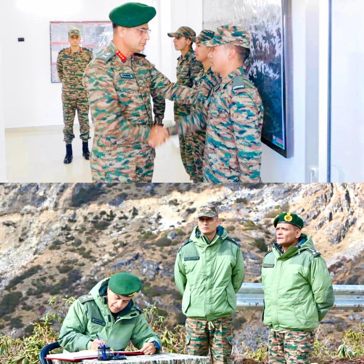 GajrajCorps_IA's tweet image. 𝐎𝐩𝐞𝐫𝐚𝐭𝐢𝐨𝐧𝐚𝐥 𝐄𝐱𝐜𝐞𝐥𝐥𝐞𝐧𝐜𝐞, 𝐔𝐧𝐰𝐚𝐯𝐞𝐫𝐢𝐧𝐠 𝐂𝐨𝐦𝐦𝐢𝐭𝐦𝐞𝐧𝐭

Lt Gen Gambhir Singh , GOC #Gajraj Corps, visited forward locations of the Ball of Fire Division in Arunachal Pradesh. The Corps Commander reviewed the operational readiness and witnessed a…