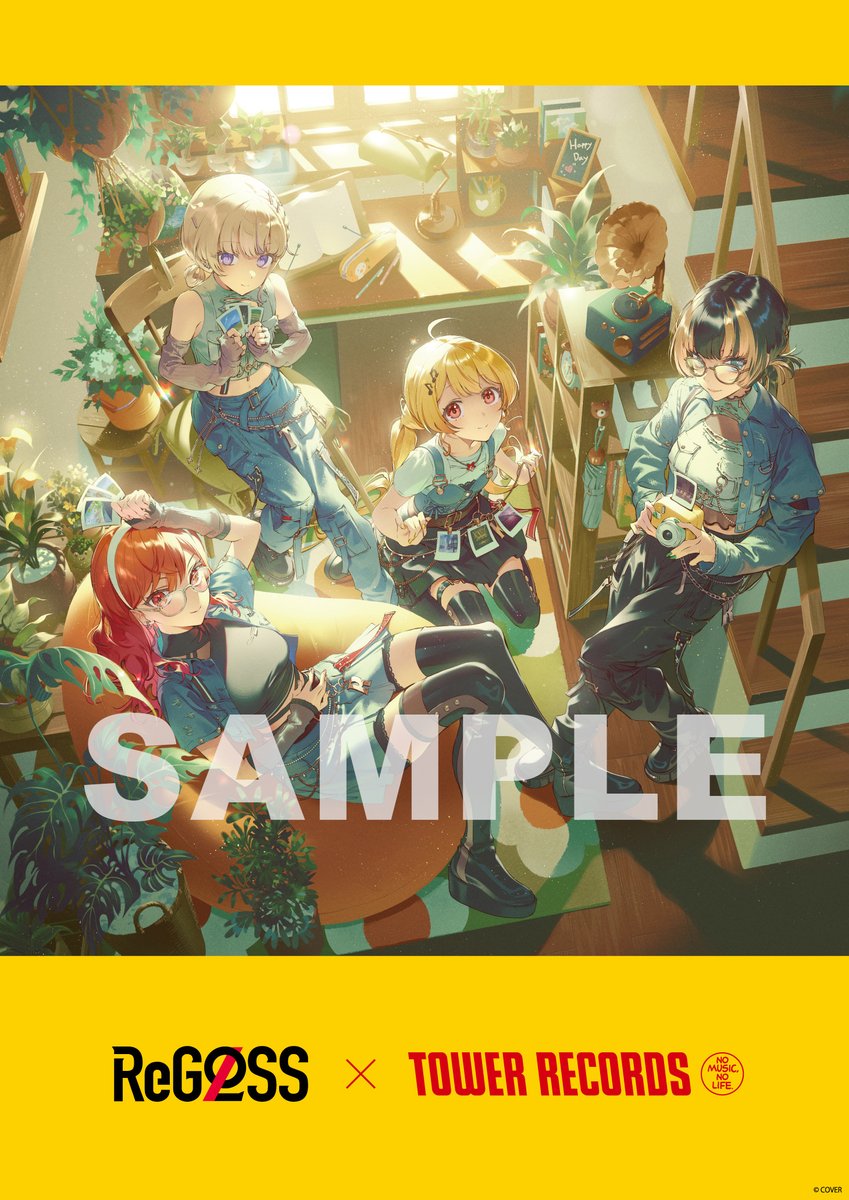 TOWER_Anime's tweet image. ＼📸実施中📸／

--------

『 #ReGLOSS ×TOWER RECORDS』
キャンペーン実施中‼️

--------

1⃣コラボポスター掲出
2⃣直筆サイン入りコラボポスタープレゼント
3⃣特別レシート
4⃣渋谷店/高崎オーパ店限定施策

詳細はこちら🎹✨ 🌃🐚🐧⚡
tower.jp/article/featur…
