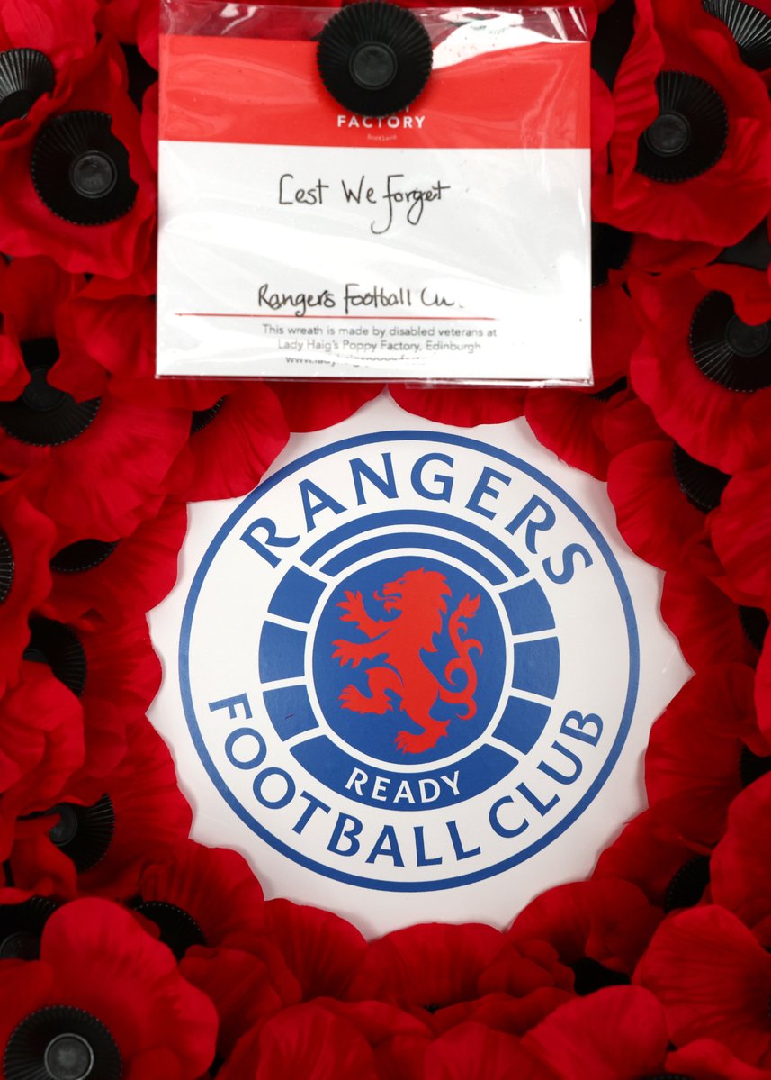 RangersFC's tweet image. We Will Remember Them.
