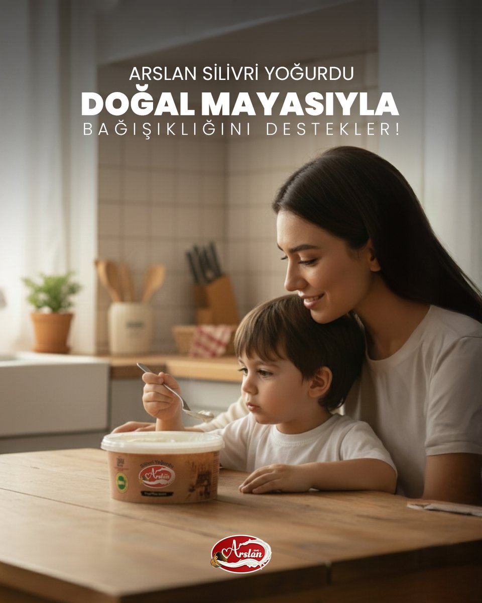 Bir annenin güveni, bir çocuğun sağlığı…
İkisi de Arslan Silivri Yoğurdunda buluşuyor. 🥛💛
Bağışıklığı güçlendirir, her kaşıkta doğallık sunar.

#arslansütmamülleri #arslansilivriyoğurdu #arslanyoğurt