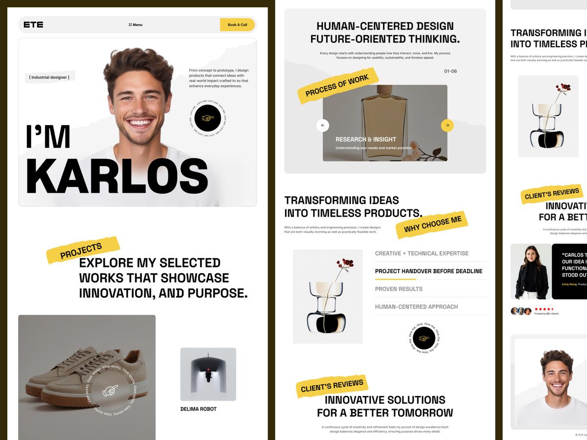 jabelahmedbappy's tweet image. Personal Portfoilo - web design - landing page