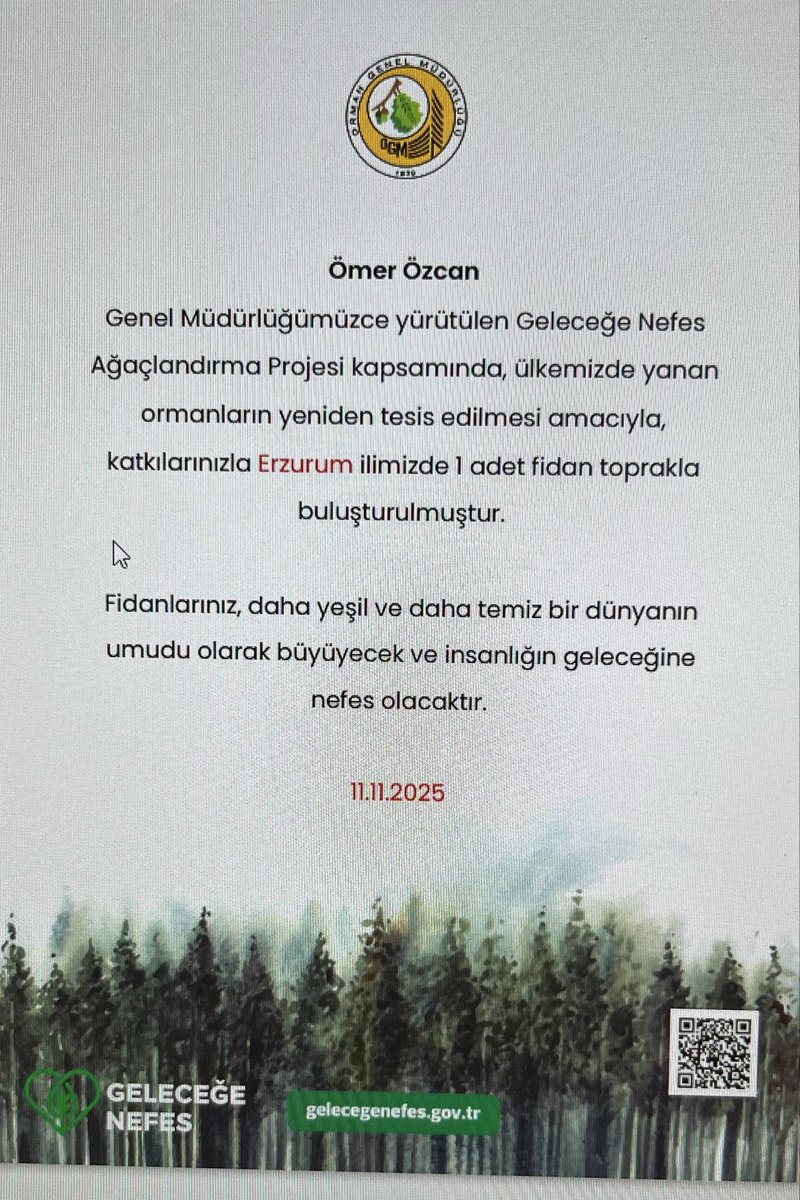 ozcanomer25's tweet photo. #MilliAğaçlandırmaGünü https://t.co/KZ2vNQfySy