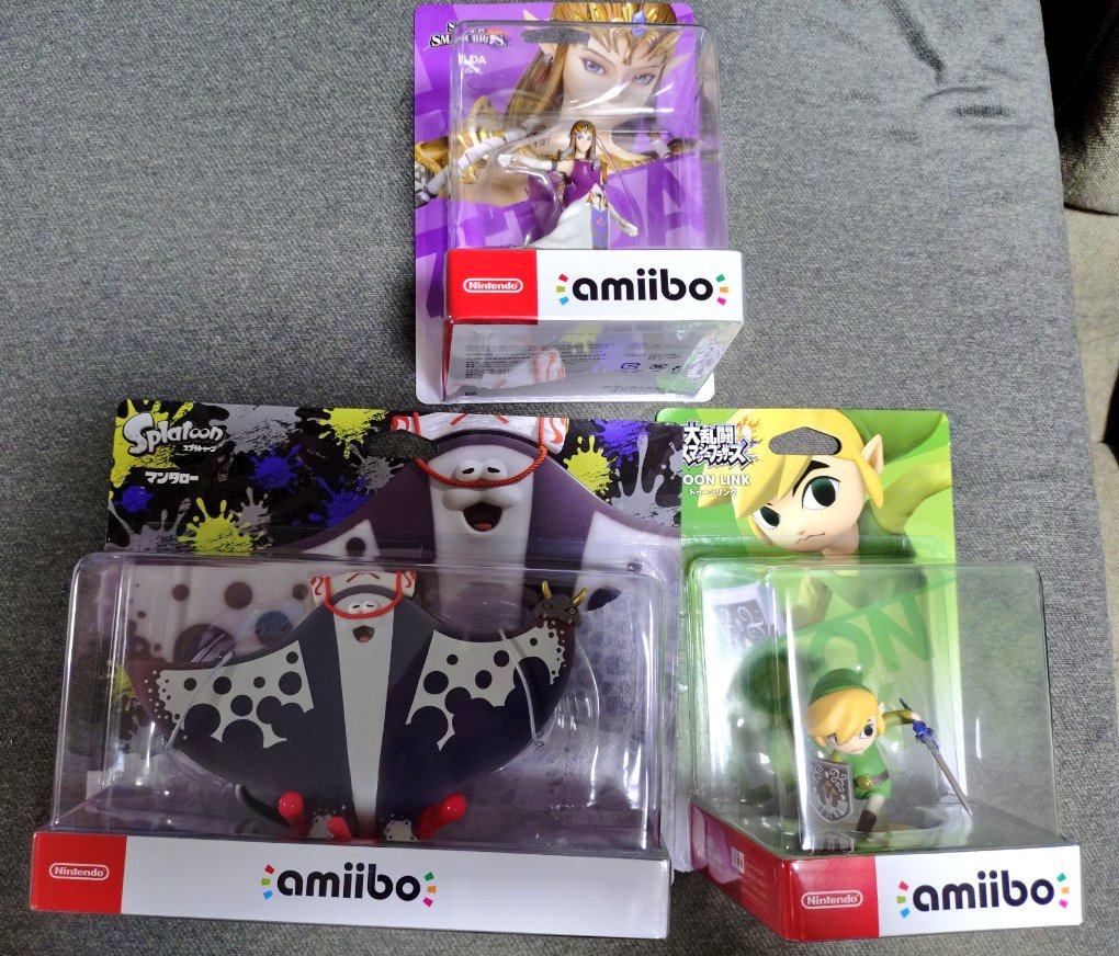 アミーボ フィギュア 3体セット ゼルダ・スプラトゥーン　あつ森 アミーボ フィギュア 3体セット ゼルダ・スプラトゥーン あつ森