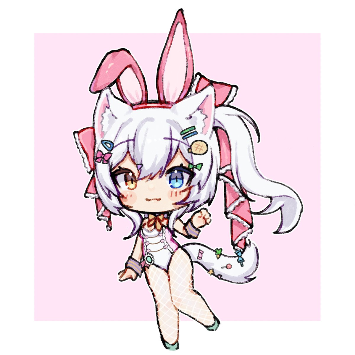 A BIG thank-you to my wonderful fox twin <a href="/appawrition/">wawa</a> for these absolutely adorable chibi sketches of both of my outfits~

Everybody should honestly go check her out and show her some love~