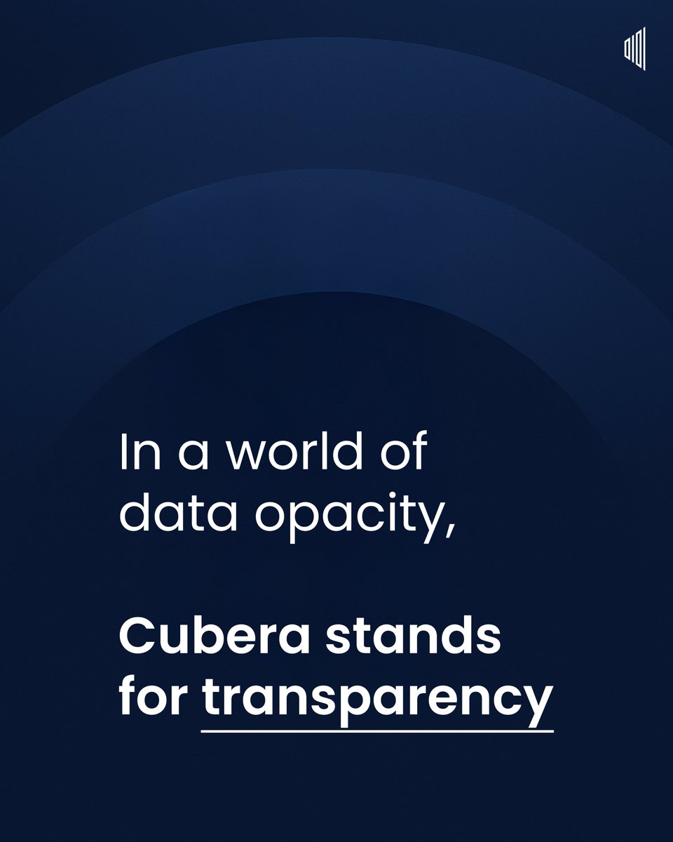 cubera_inc's tweet image. Trust is the new currency of advertising. At Cubera, transparency isn’t a feature - it’s our foundation.

#Cubera #AdTechEthics #DigitalTrust #TransparencyInAds #AIWithIntegrity