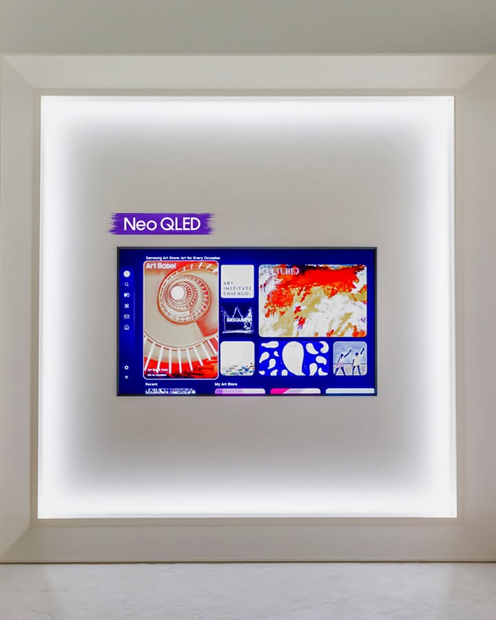 SamsungSA's tweet image. Your ultimate guide to Art Basel Paris starts at Samsung Lounge ✨
Swipe through to discover the highlights, immerse yourself in Samsung’s world of art, and join the experience!

#SamsungArtTV #SamsungArtStore #ArtBasel
#TheFrame #FrameTV #NeoQLED #MICRORGB #QLED