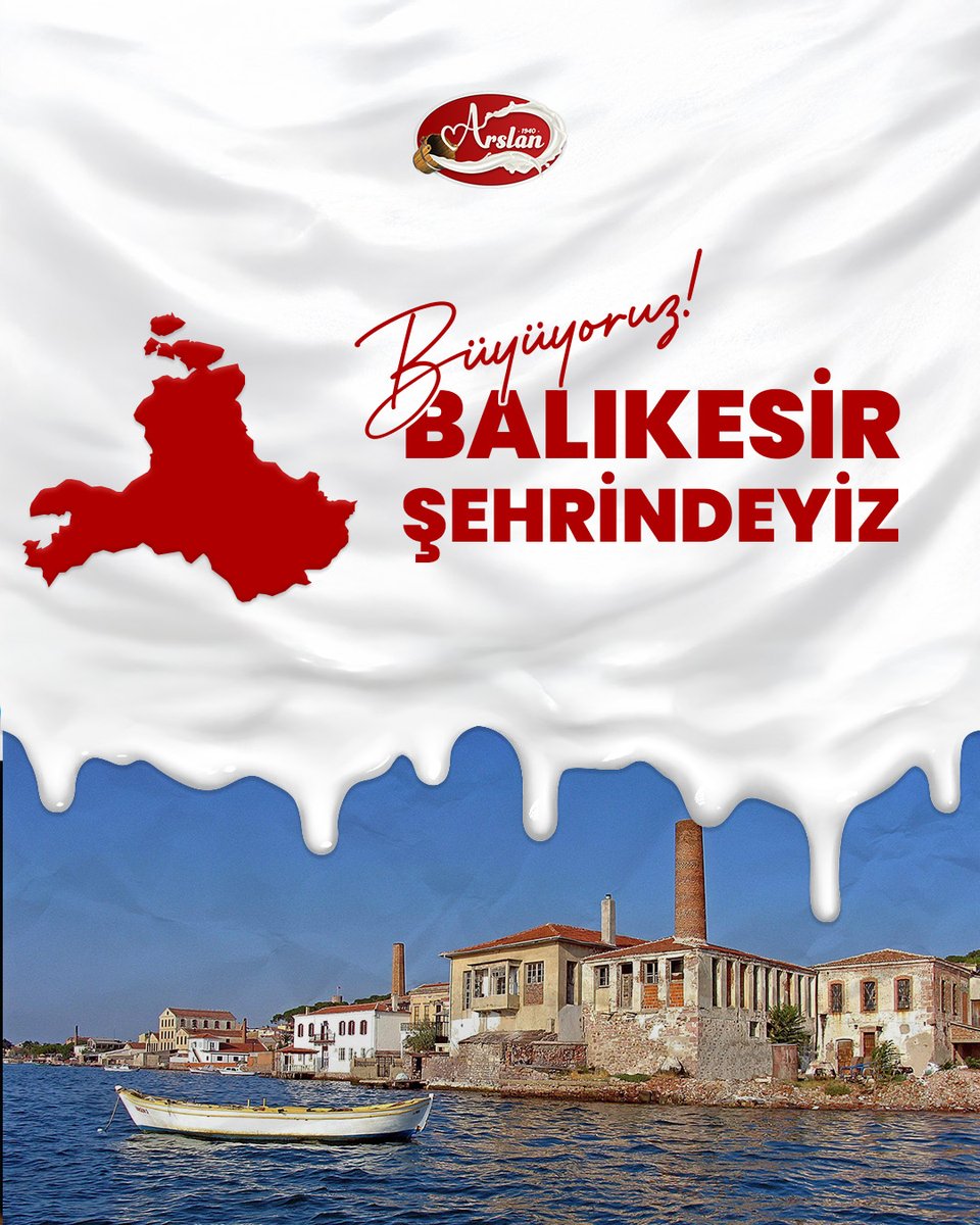 Bir yeni şehir, bir yeni başlangıç! 🎉
Arslan lezzeti artık Balıkesir’de!
Doğallığın, emeğin ve lezzetin buluştuğu noktadayız.
🥛

#arslansütmamulleri #doğallezzet #arslankalitesi