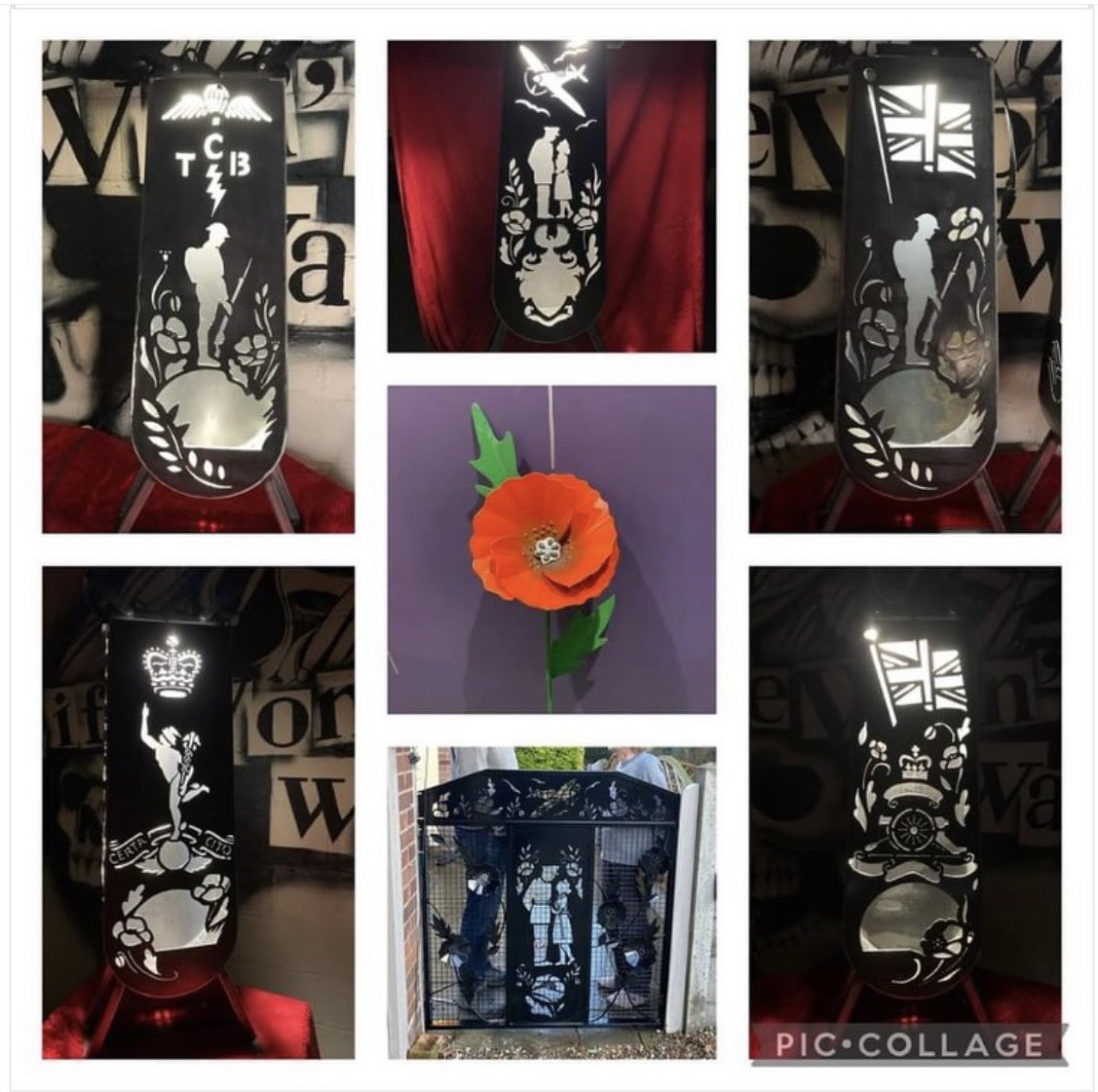Flaming_Gun's tweet photo. ☀️ lest we forget. ☀️
Parachute regiment tattoos by Julie, Remembrance tattoos by Alex, and metal art by Swarf Rats. ☀️

#rememberanceday #poppy  #lestweforget  #parachuteregiment #colchestertattoo https://t.co/rNWCArphQa