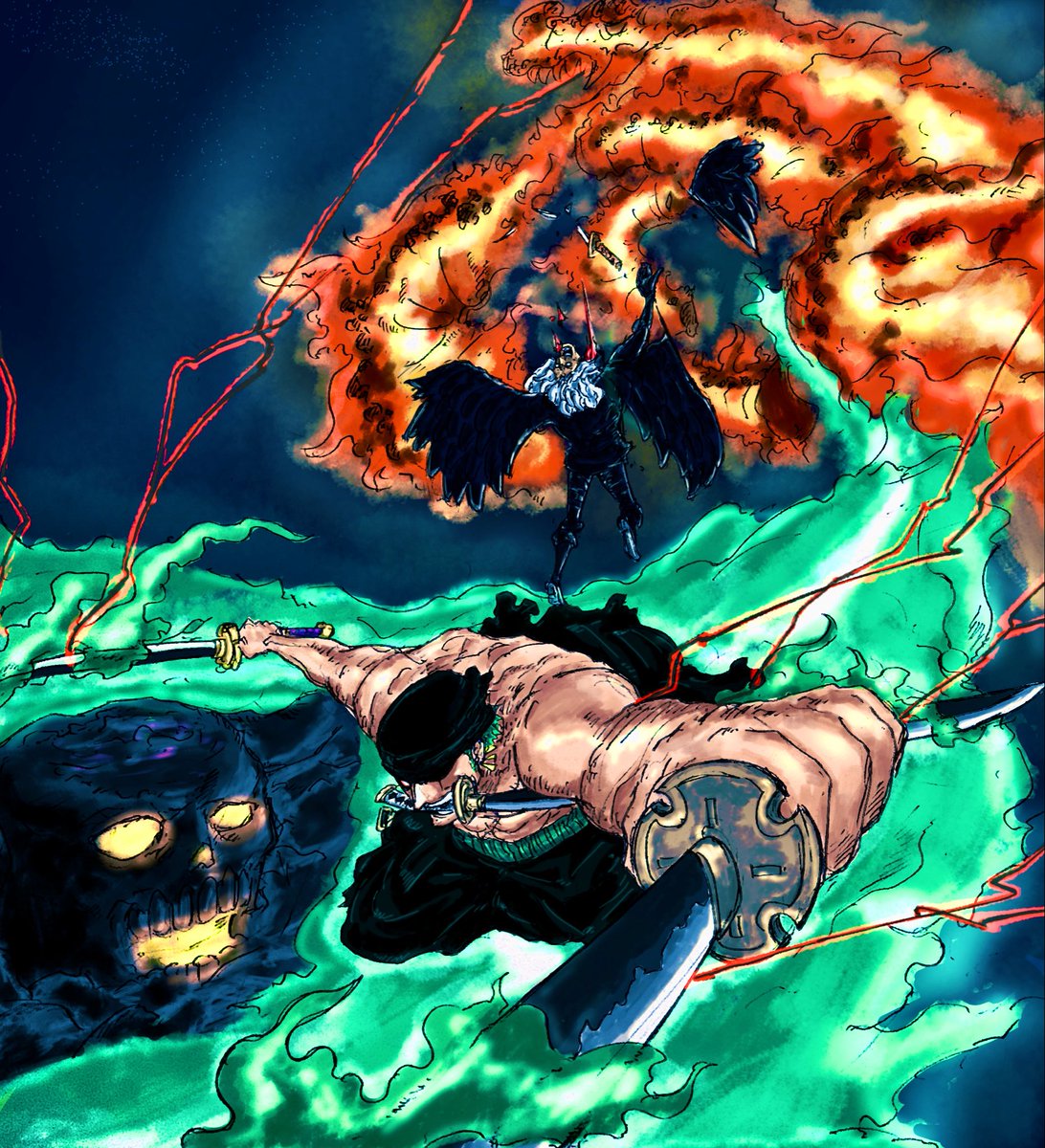 ゾロさん誕生日おめでとう！新しい絵は描けませが過去絵でお祝いします