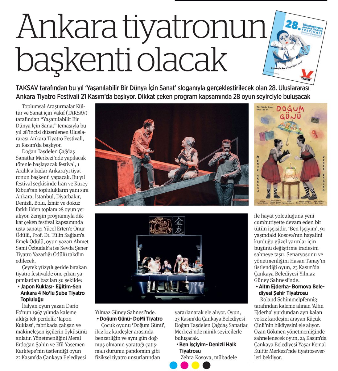 Bugün BirGün Gazetesi'nde festivalimiz haberi yer aldı...

birgun.net/haber/ankara-t…