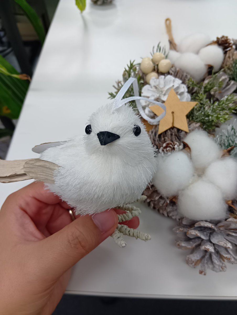 【SOLD】クリスマス ☆ミニリース  シマエナガさん SOLD】クリスマス ☆ミニリース シマエナガさん