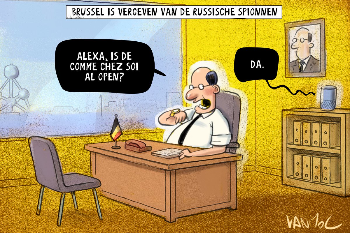 Vanmoltoons's tweet image. #russen #spionage #russischespionnen #drones #brussel #commechezsoi #alexa @DoorbraakBE