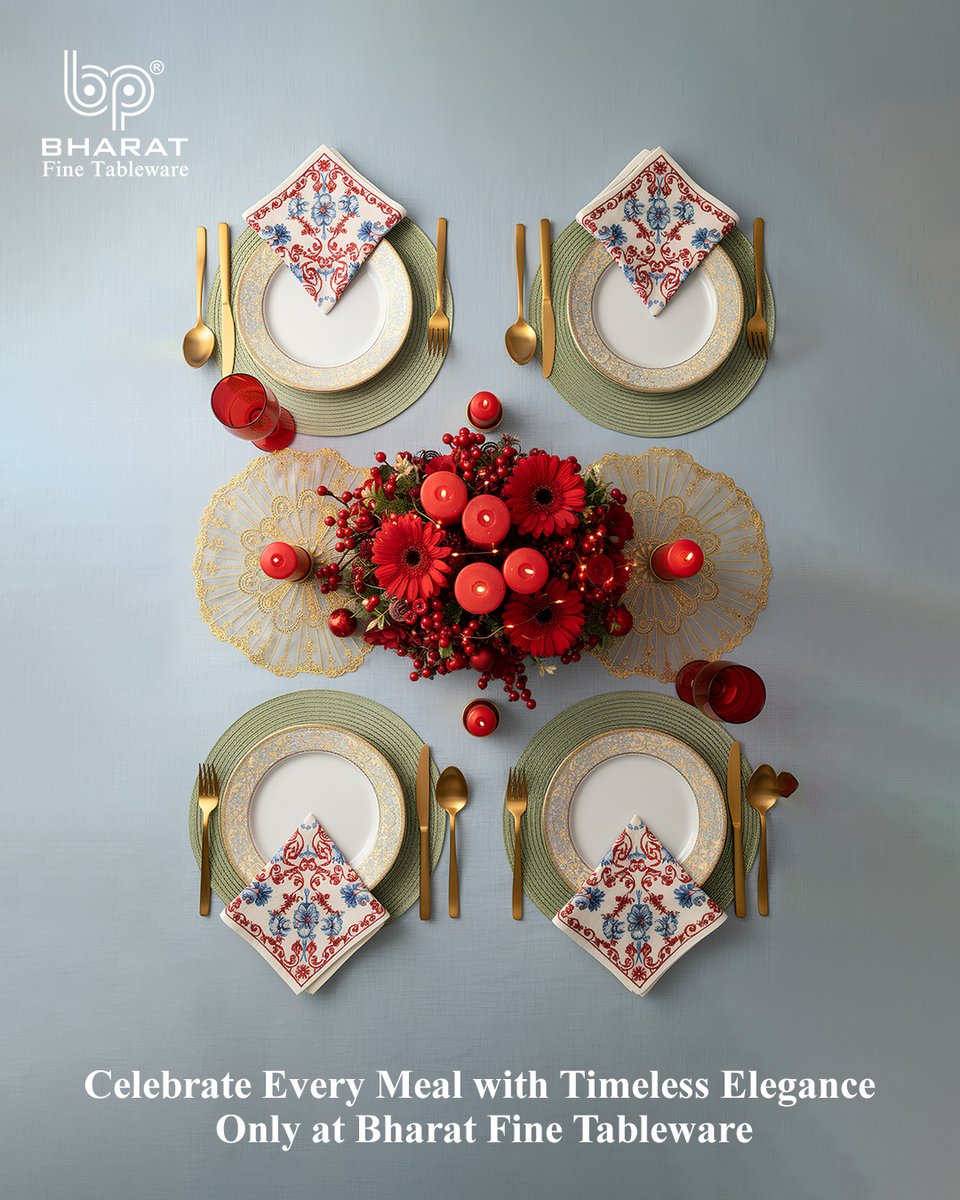 bharat_ctpl's tweet image. For meals that deserve a little more magic.
Candlelight, flowers, and timeless white — classic perfection.
Celebrate every meal with elegance.

#BPBharat #FineDiningExperience #LuxuryCrockery #CandlelightDinner #LuxuryDiningIndia #FineTableware #MadeInIndiaBrand #DesignerDining