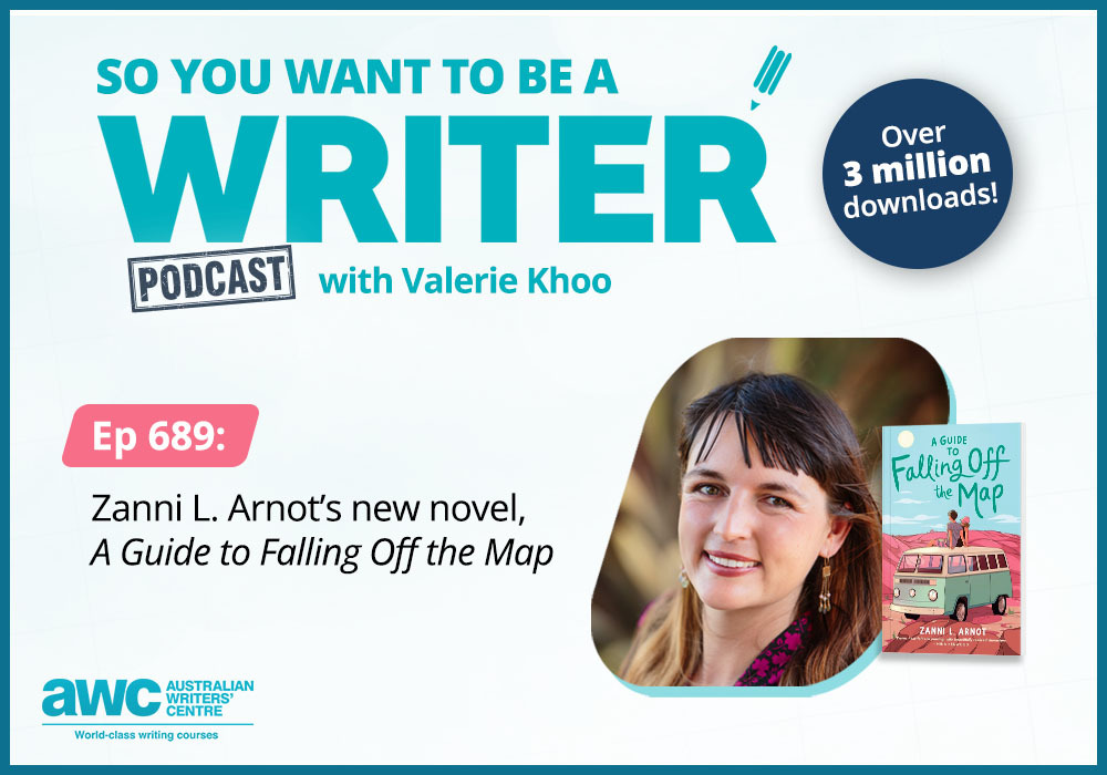 WritersCentreAU's tweet image. Writing Podcast Episode 689: Zanni L. Arnot’s new novel, ‘A Guide to Falling Off the Map’

Listen now to this episode of the ‘So You Want To Be A Writer’ podcast: writerscentre.com.au/blog/ep-689/