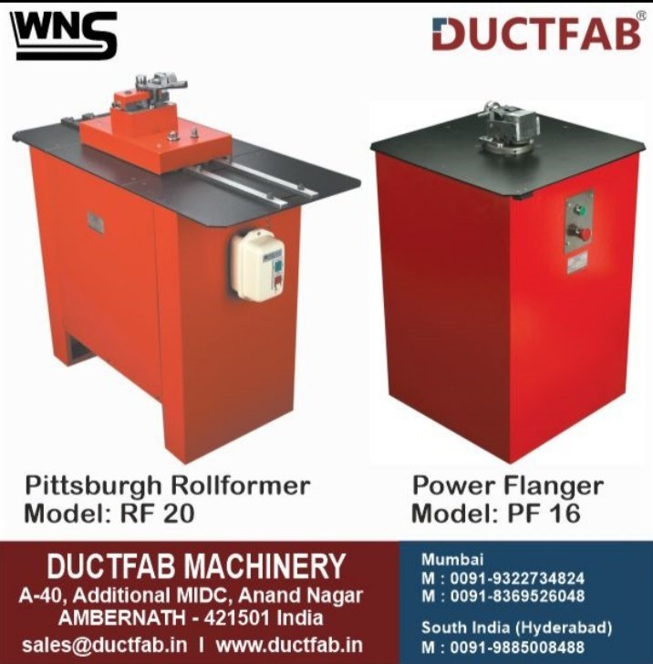 ductfab_india's tweet photo. *Machine Ex-Stock available.* https://t.co/uAQEKhDU7U