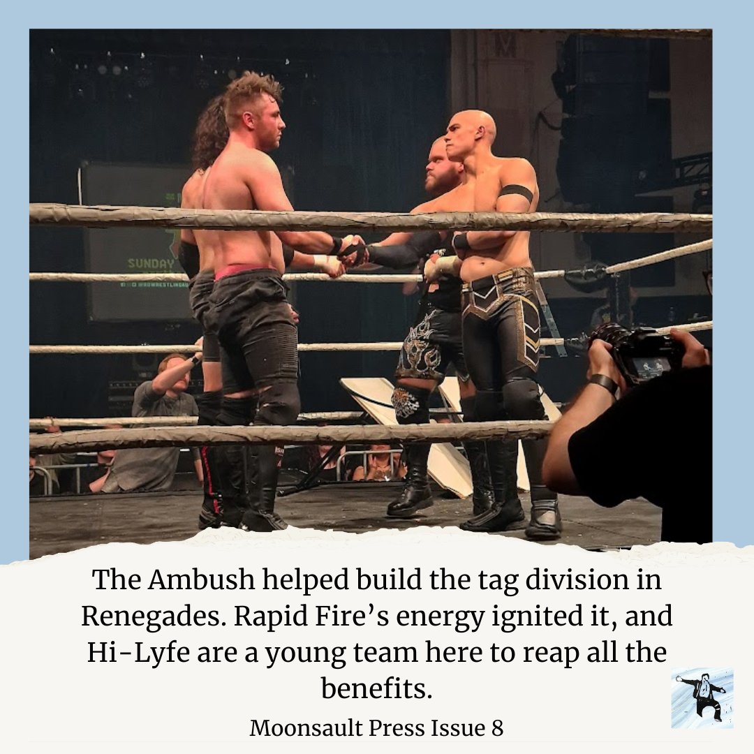 The quality of matches between these 6 men throughout the year at  <a href="/ROWrestlingAU/">Renegades of Wrestling</a> has been incredible. So lucky I got to see them all live 
Full review: bit.ly/47Mg2Fv