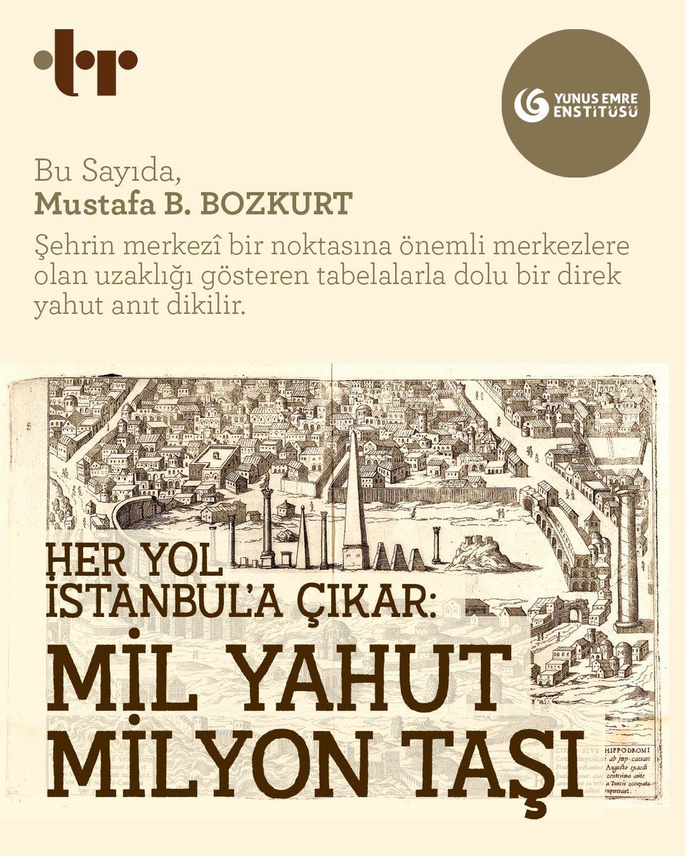 yeeorgtr's tweet photo. .tr Dergisi’nin bu sayısında Mustafa B. Bozkurt, İstanbul’un kalbinde yer alan Milyon Taşı’nı ve her yolun İstanbul’a çıkma fikrini anlatıyor.
📍 Zengin içeriği, özgün yazıları ve ilham veren sayfalarıyla .tr Dergisi Türkiye’nin dört bir yanındaki bayilerde!

@lexhistoriae 

#NoktaTrDergisi #İstanbul #YunusEmreEnstitüsü