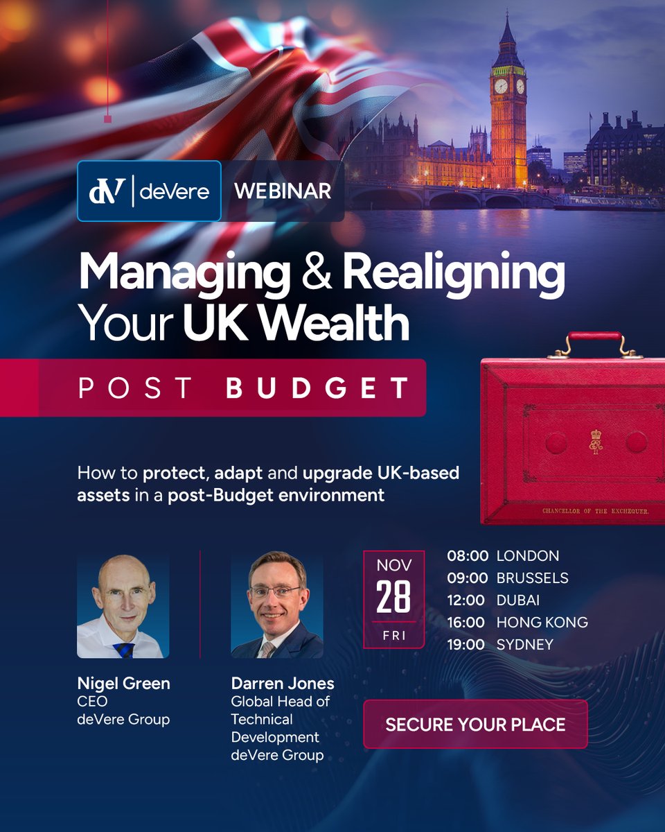 🔔 WEBINAR ALERT: Understanding the UK Budget 2025 – What It Means for You 🔔

Join us Fri, 28 Nov 2025 for expert insights on key takeaways, tax changes &amp; wealth strategies.

👉 Register: bit.ly/3XnSIJs

#UKBudget2025 #Finance #WealthManagement #Investments #Webinar
