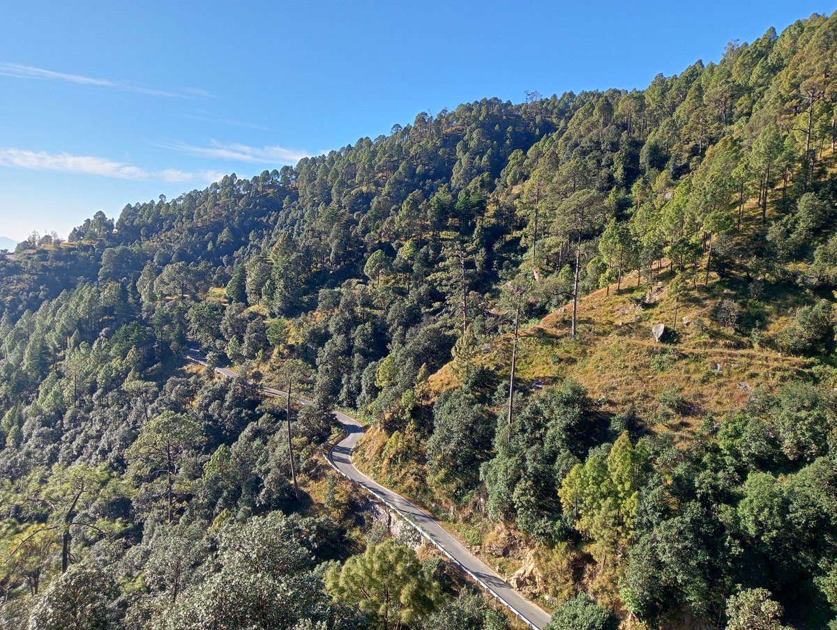 ShwetaRawat05's tweet image. पहाड़ों की सुबह... जब सूरज भी शर्माता है ☀️
या
&quot;सुबह की लालिमा, पहाड़ों का सुकून 🌄&quot;