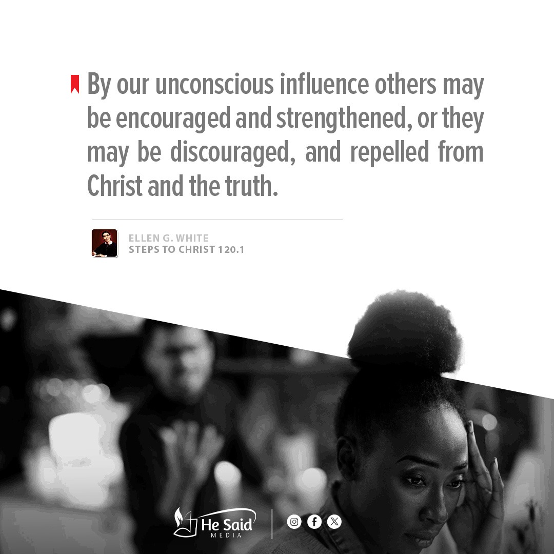 HeSaidMedia's tweet photo. "There is many a brave soul sorely pressed by temptation, almost ready to faint in the conflict with self and with the powers of evil. Do not discourage such a one in his hard struggle. Cheer him with brave, hopeful words that shall urge him on his way. βSC 120.1
#OurInfluenceπ« https://t.co/0BGoKP7vok