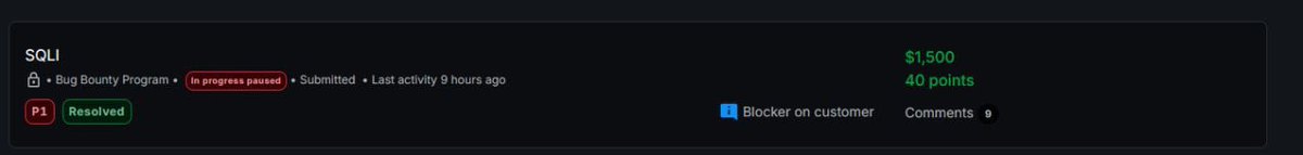 kazem721's tweet photo. I earned $1,500 for my submission on @bugcrowd https://t.co/t9cVPznL4x #ItTakesACrowd 
Git gud kiddos https://t.co/7D2j2FiwAp