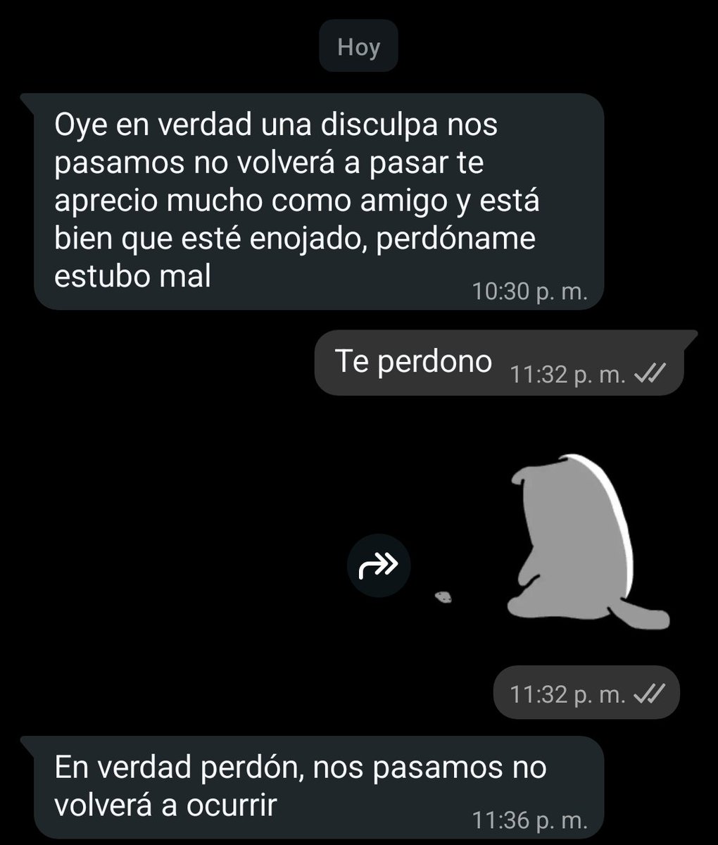 VemexzR_'s tweet photo. Y es que como no querer a mis amigos, si cuando la cagamos nos pedimos perdón

Aun así no quita el hecho de que me dolió lo que me hicieron pero al menos se disculpó y eso importa más https://t.co/xWtqoHRinA