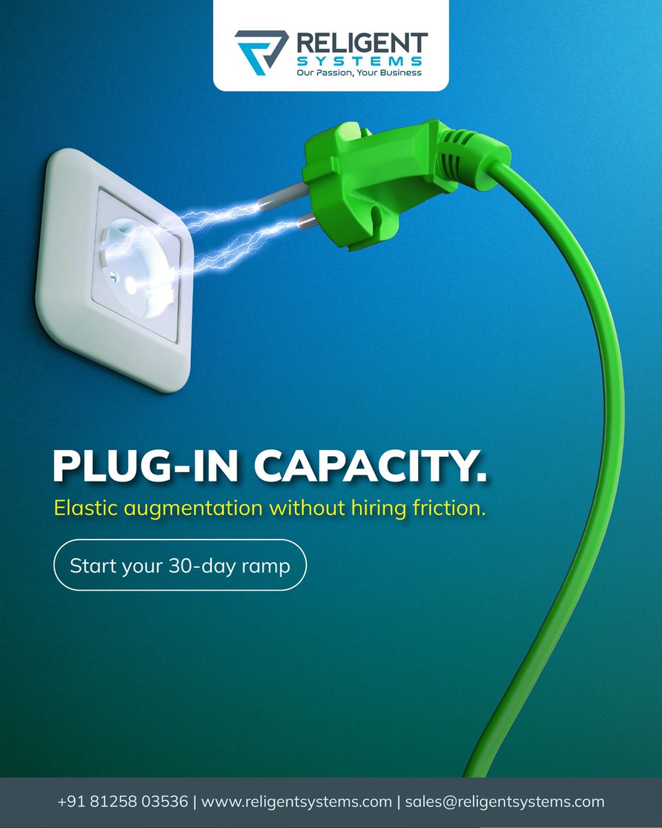 religentsystems's tweet image. Plug into expert power — no hiring delay, no training drag.
Scale your Pega or Appian team with elastic capacity that adapts fast.
Start your 30-day ramp today.

📞+91 8125803536
🌍 religentsystems.com

#TechTalentOnDemand #PegaExperts #AgileScaling #ReligentSystems