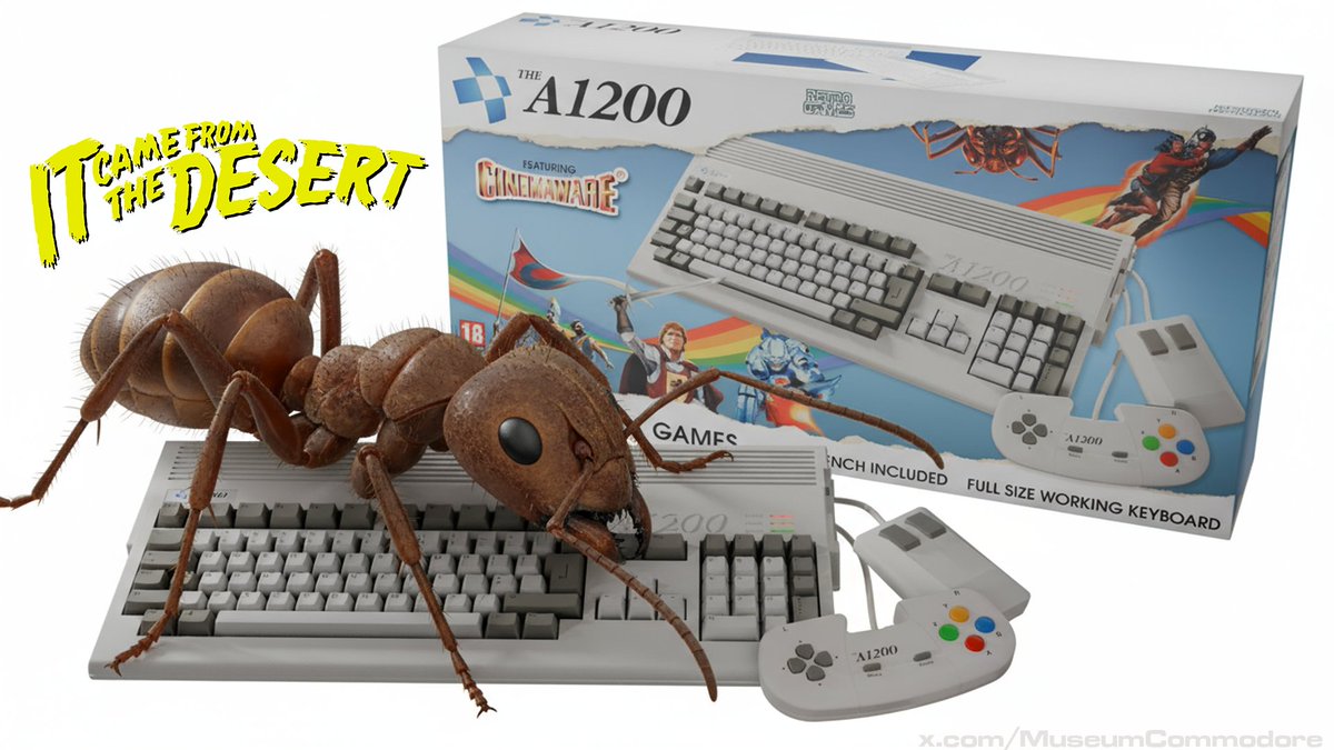 Interestingly Commodore 64 has trended 11 times since 2023 on X (43 years on and still got it!) BUT Amiga has never trended!  
Time to change that!  Re-Share (RT) this #TheA1200 post and lets see if we can get RGL's re-imagined Commodore Amiga 1200 trending. <a href="/THEC64_RGL/">Retro Games Ltd</a>