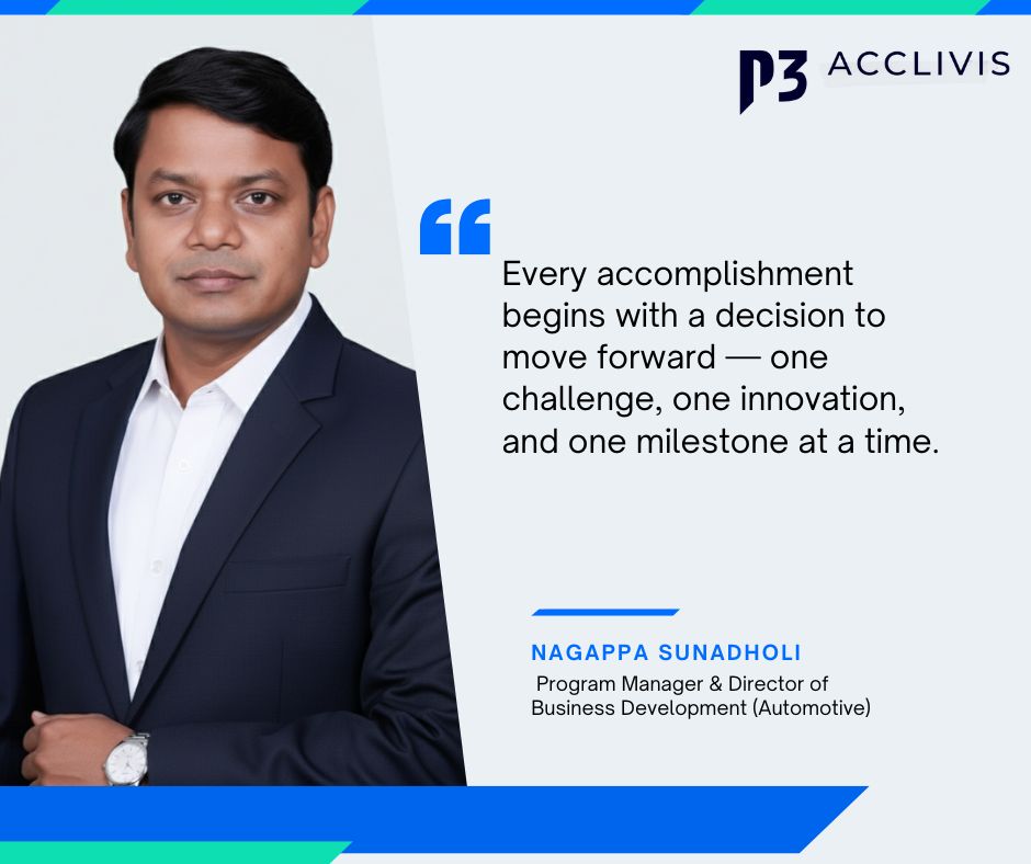 acclivistech's tweet image. 🚘 Meet Nagappa Sunadholi, Program Manager – Android Automotive OS (AAOS) at P3 Acclivis.
Driving innovation in next-gen infotainment &amp;amp; connected mobility with deep expertise in GAS, CarPlay, and AAOS.

#P3Acclivis #AAOS #AndroidAutomotive #Innovation #SmartMobility
