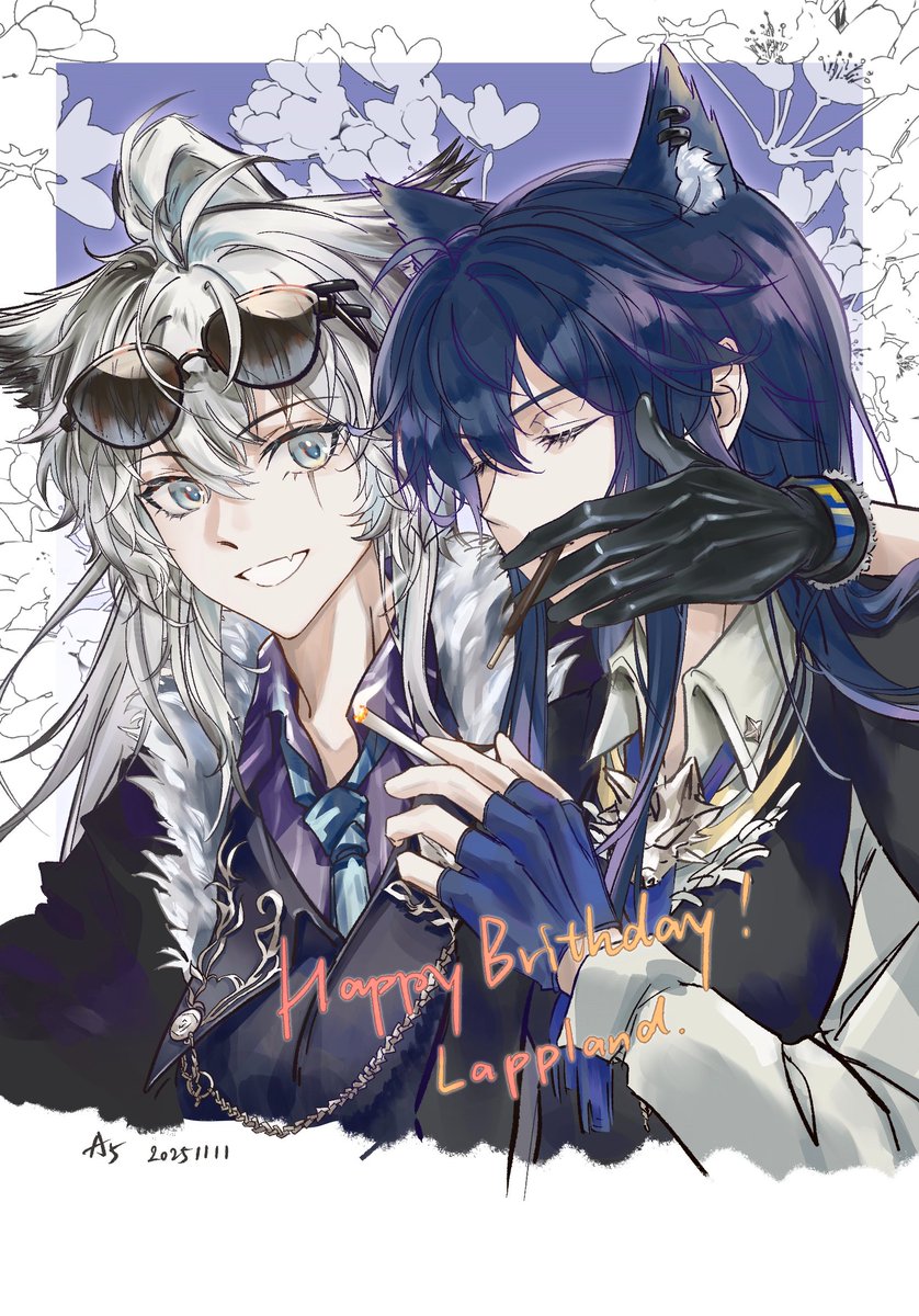 A5wuni's tweet photo. 拉普兰德20251111生日快乐
#明日方舟 #拉普兰德 #德克萨斯 #双狼 #双狼组 https://t.co/jL6hR6zh9c