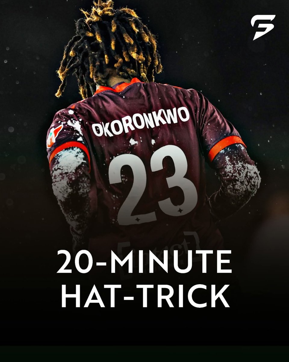 FajSports's tweet photo. 20 minutes, 3 goals, 1 superstar. 

Esther Okorokwo was unstoppable as she fired in three goals in just 20 minutes to power AFC Toronto into the Northern Super League playoff final. https://t.co/B6IBPFjrzU