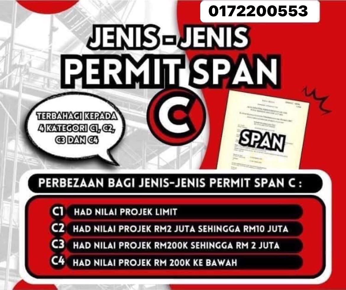 𝗗𝗔𝗙𝗧𝗔𝗥 𝗣𝗘𝗥𝗠𝗜𝗧 𝗦𝗣𝗔𝗡 𝗖 ‼️
𝗡𝗮𝗸 𝗱𝗮𝗳𝘁𝗮𝗿 𝘁𝗮𝗽𝗶 𝘁𝗮𝗸 𝘁𝗮𝗵𝘂 𝗯𝗮𝗴𝗮𝗶𝗺𝗮𝗻𝗮 ??
𝗝𝗔𝗡𝗚𝗔𝗡 𝗥𝗜𝗦𝗔𝗨, 𝗞𝗔𝗠𝗜 𝗦𝗘𝗗𝗜𝗔 𝗕𝗔𝗡𝗧𝗨 𝗔𝗡𝗗𝗔🤩Wassap no di bawah.👇👇👇 kami akan terangkan lebih detail
📲0172200553