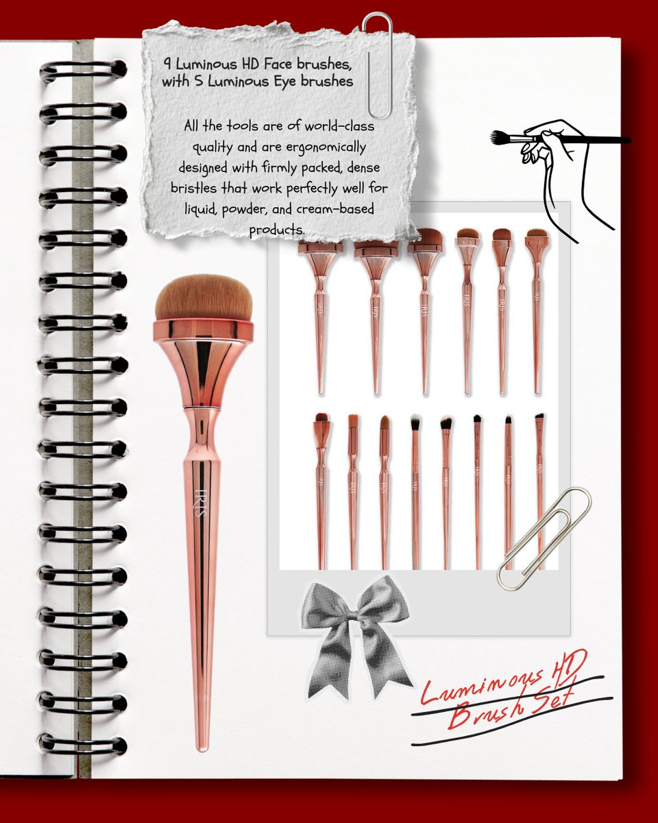 iriscosmetics_'s tweet photo. Blending, buffing, sculpting — these brushes do it all. 🎨 #SlayWithIris #LuminousHD https://t.co/yDYlFjIvRI